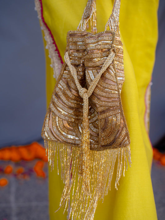 Glittering Tassels Potli