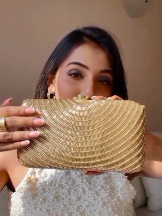 Gold Cleopatra Clutch