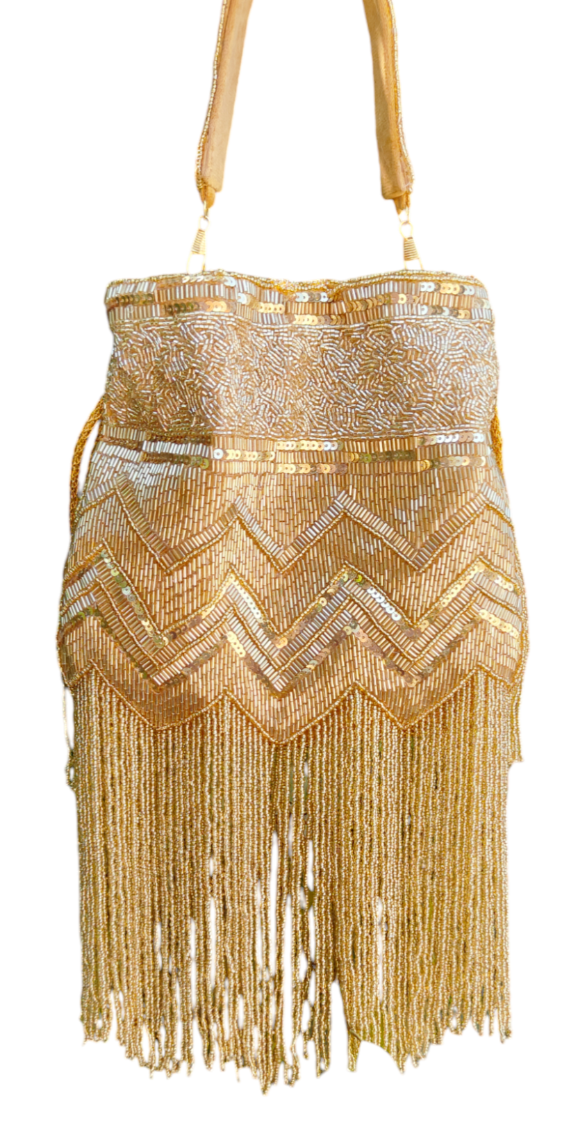 Very Gold Tassels Potli