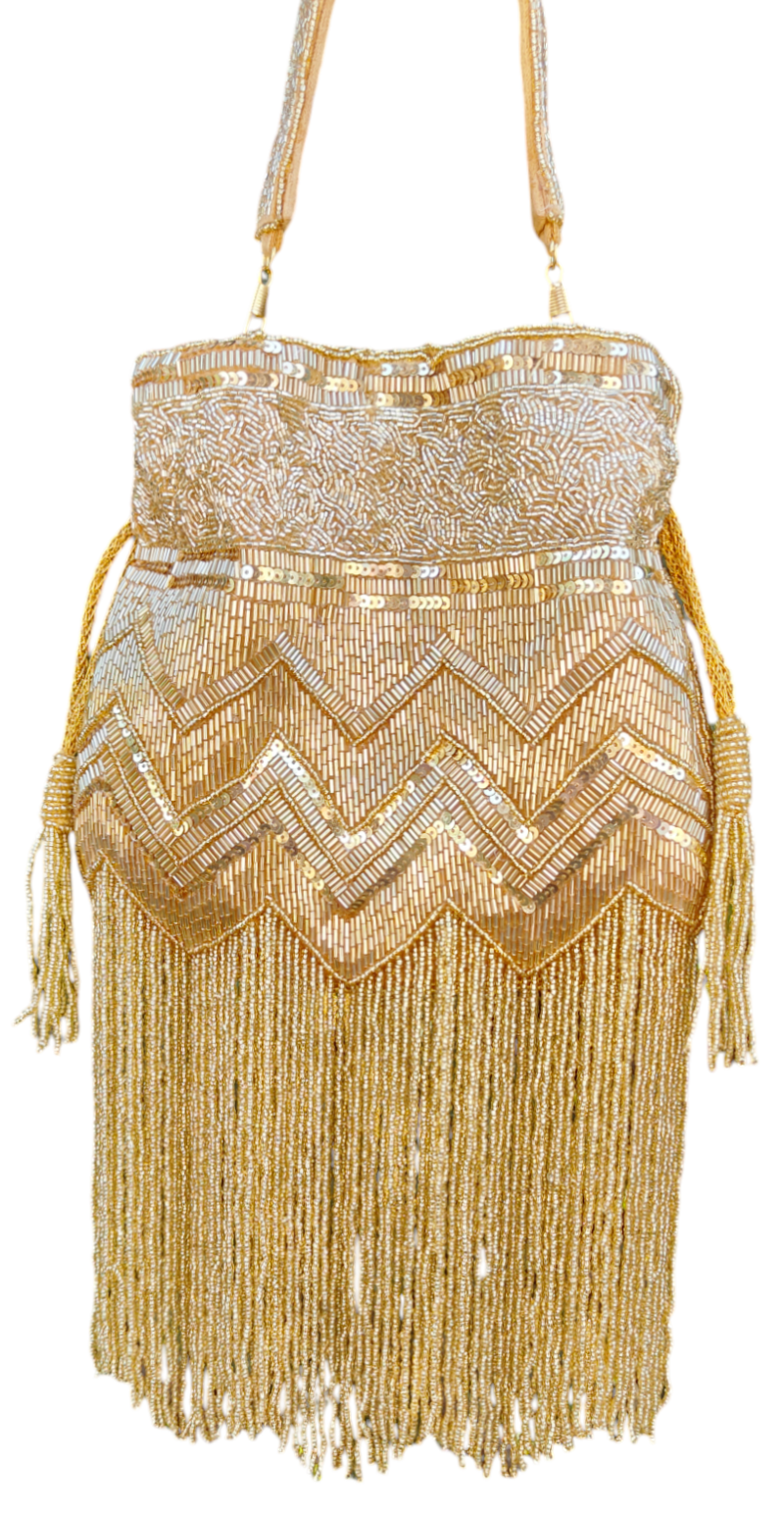 Very Gold Tassels Potli