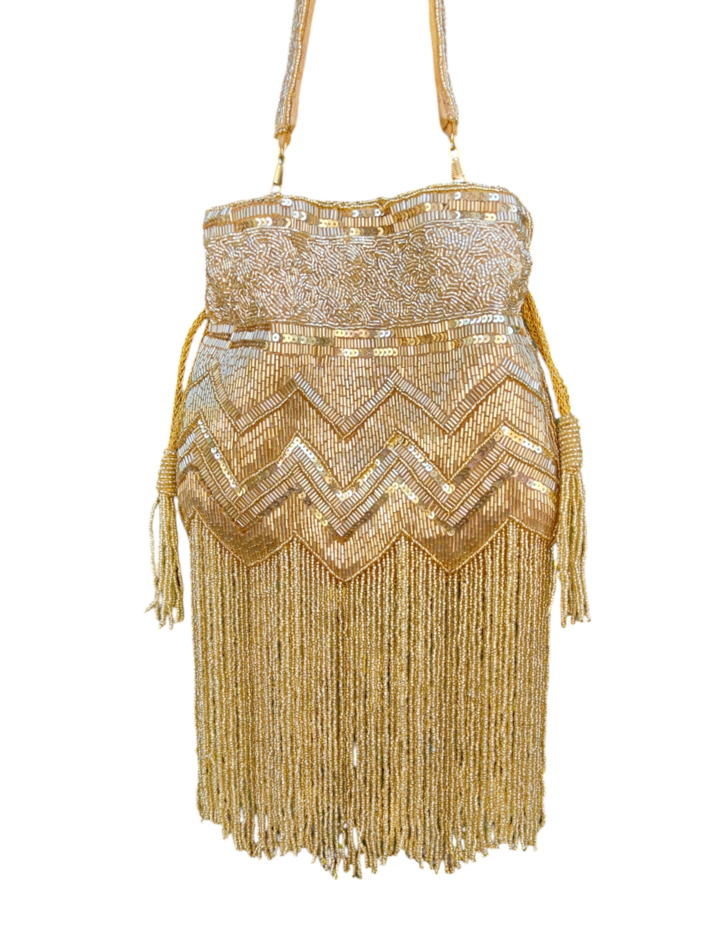 Very Gold Tassels Potli