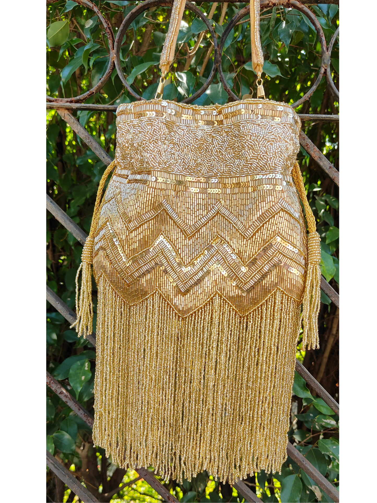 Very Gold Tassels Potli